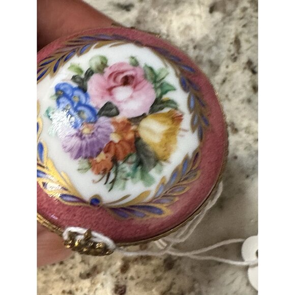 VTG Limoges Bein 1a La Mein Hand Painted Limited Edition Trinket Ring Pill Box - Picture 6 of 14